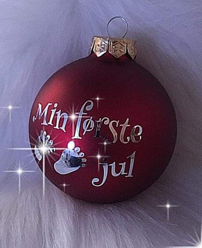 Min første jul- julekule
