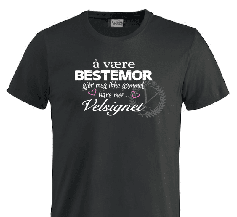 T-shirt , Å være BESTEMOR gjør meg ikke gammel....