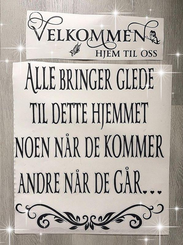 Velkommen/ Alle bringer glede