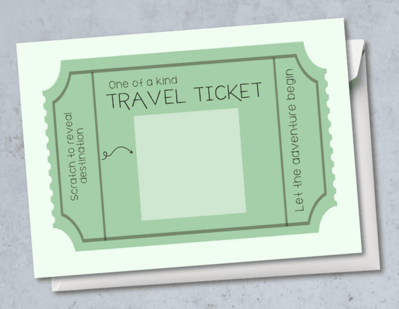 Skrapekort - Travel ticket