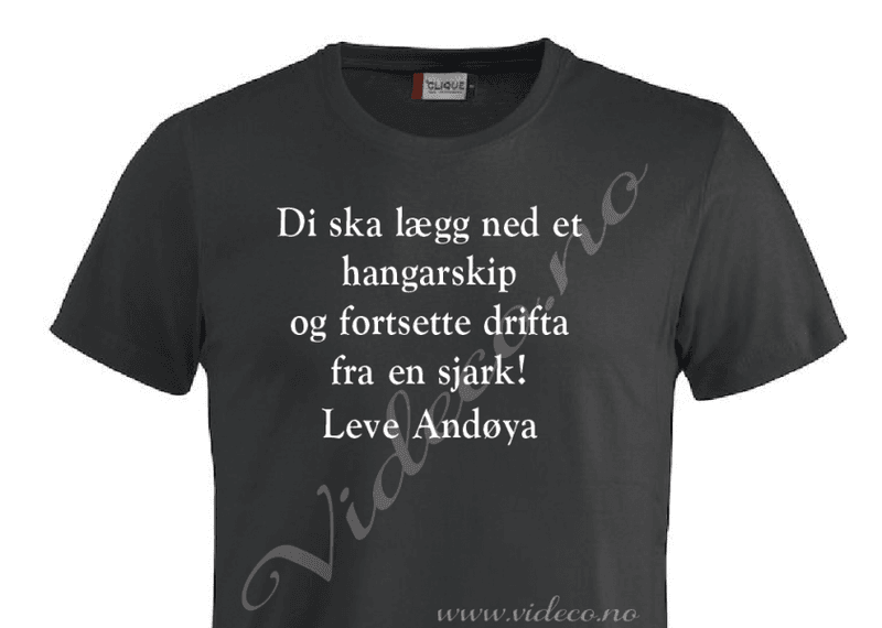 t-shirt - Legg ned drifta
