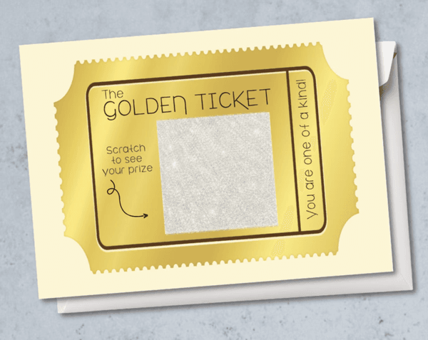 Skrapekort - Golden ticket