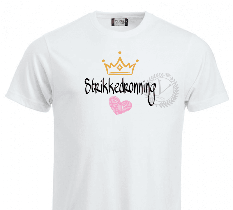 T-shirt, Strikkedronning 