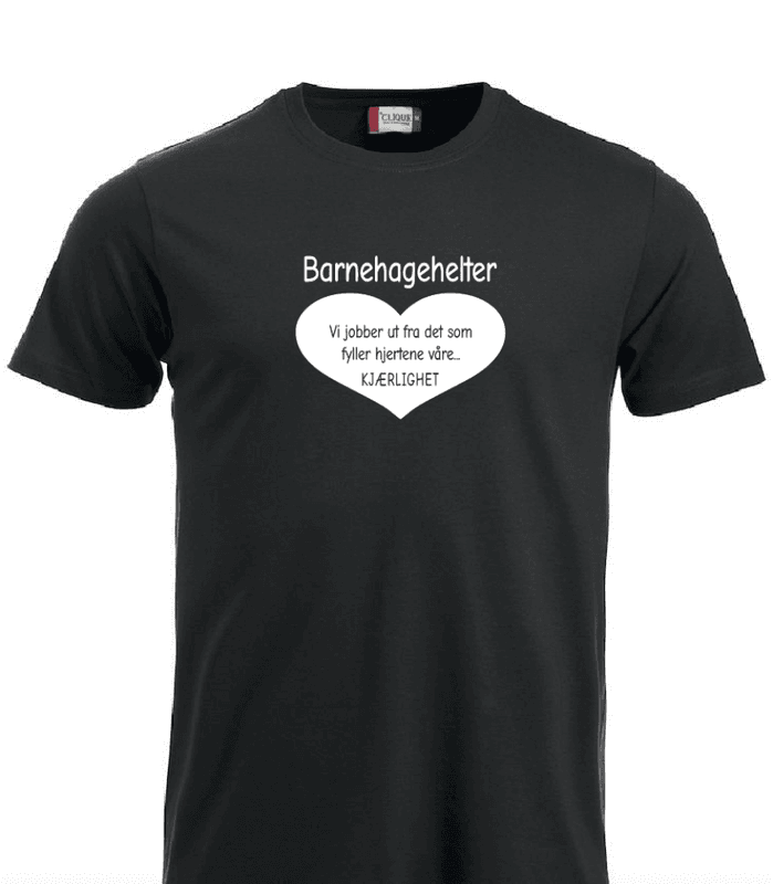 T-shirt- Barnehagehelter