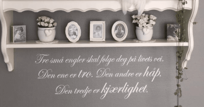 Hovedbilde Veggord, Tre små engler