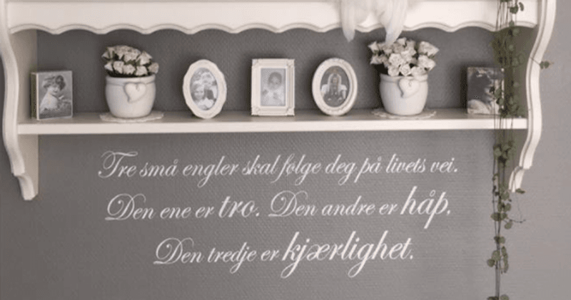 Veggord, Tre små engler