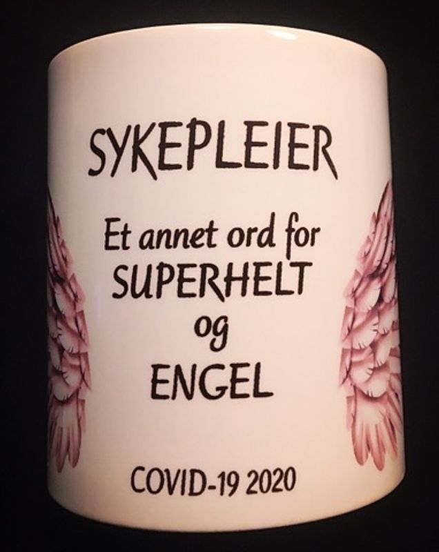 Kopp- sykepleier m/vinger,rosa