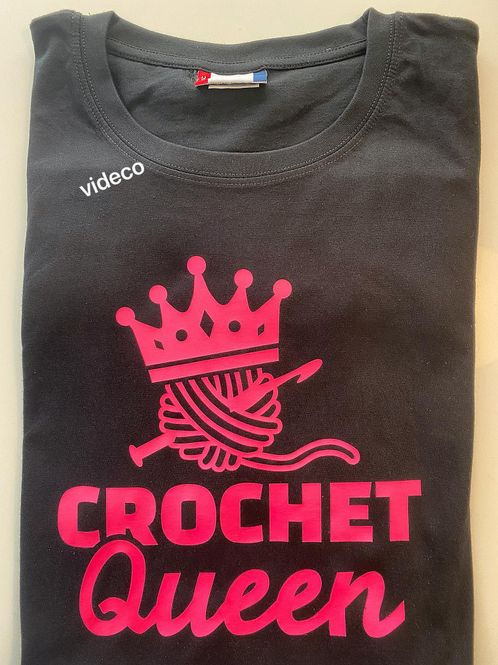 Hovedbilde T-shirt, Crochet Queen