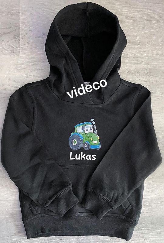 Hoddie- Traktor m/navn