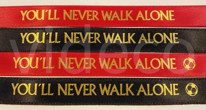 Hovedbilde Silkebånd m/tekst - You´ll never walk alone
