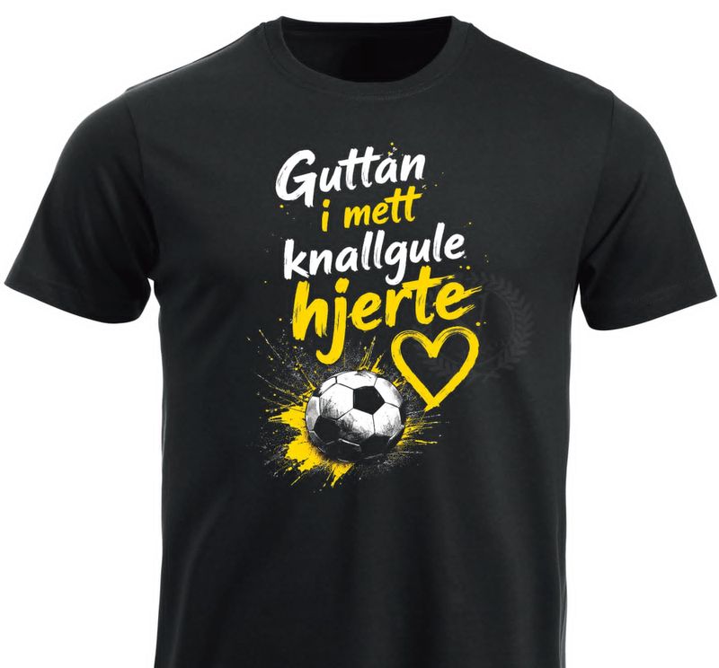 T-shirt  /Hoodie  - Guttan i mett knallgule hjerte <3 