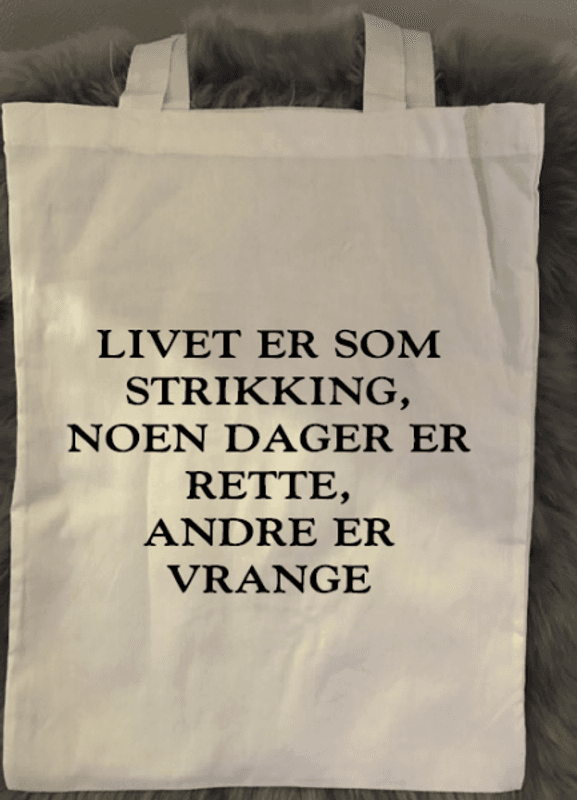 TøyBag m/skrift og motiv